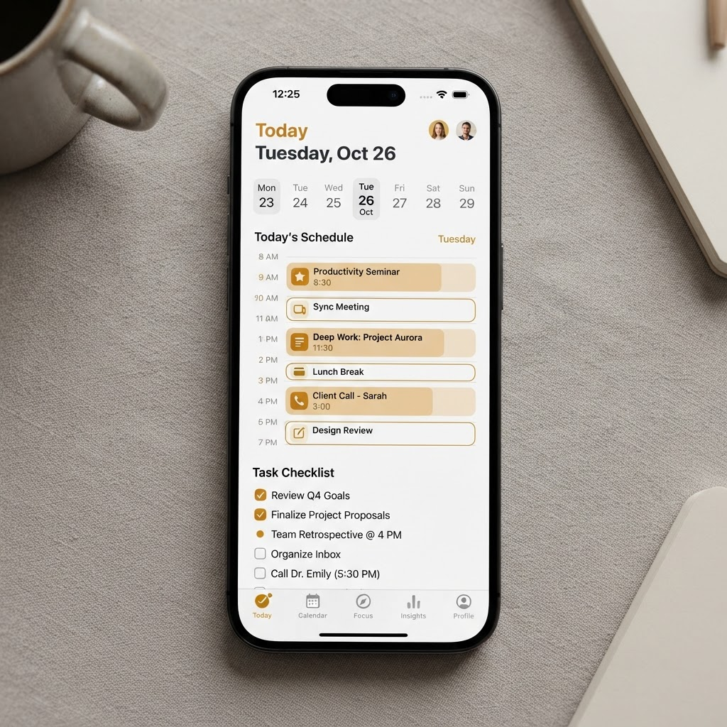 TimeFlowing app screenshot